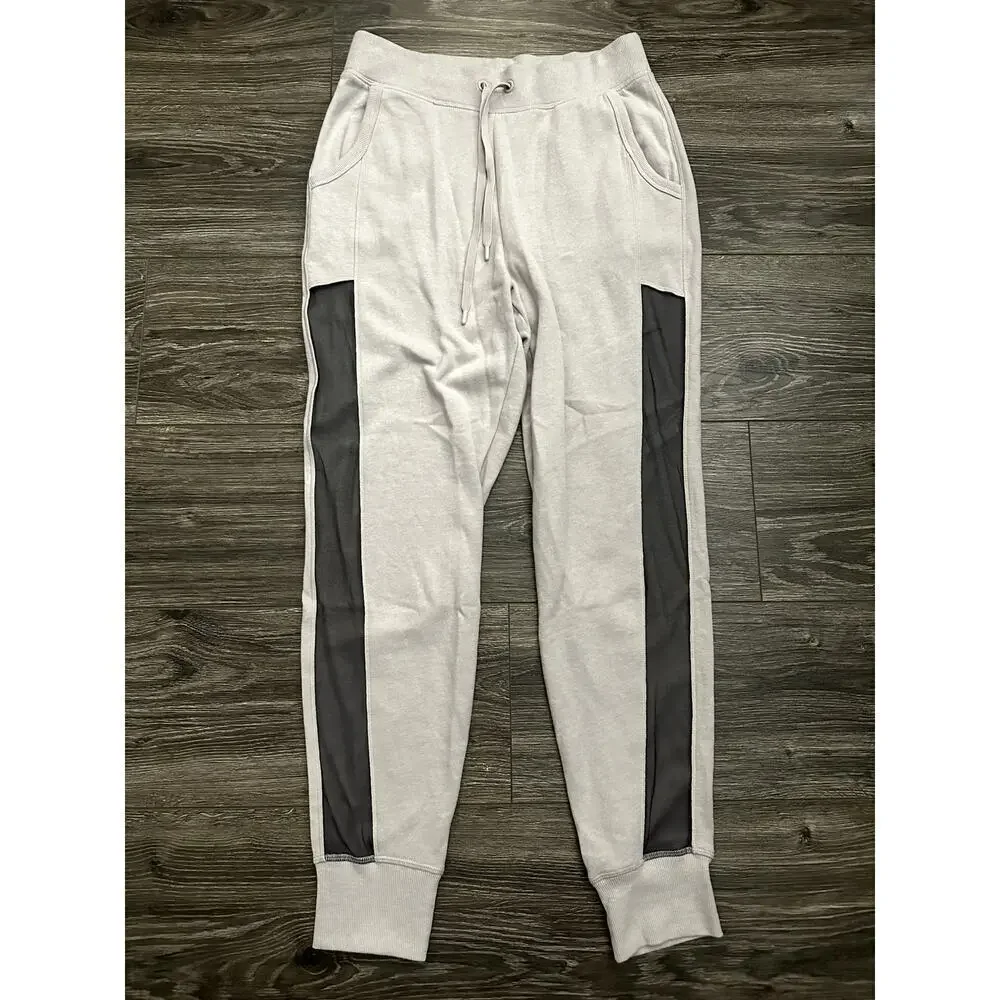 Victoria Sport Ankle Tapered Sweatpants Mesh Stripe Women’s Size S